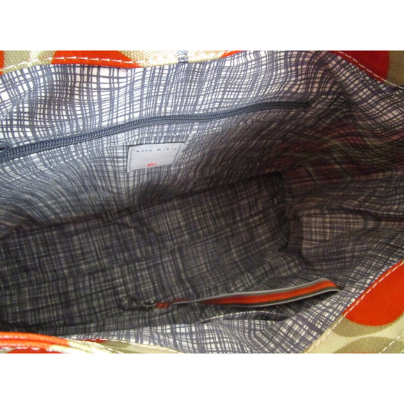 Orla Kiely Orange Stem Print Coated Canvas Midi Sling Crossbody Purse - Picture 11 of 11